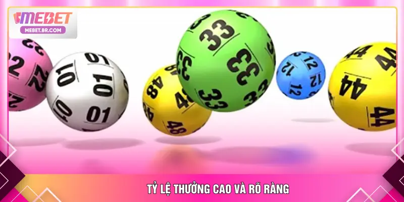 Tỷ lệ thưởng cao và rõ ràng